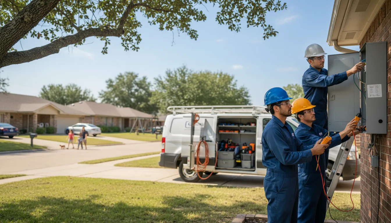 Certified electrician providing emergency electrical services in Wright City, OK